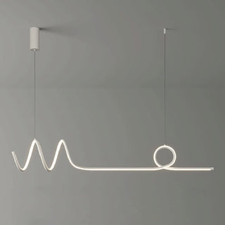 MIRODEMI Bussigny-près-Lausanne Nordic Pendant Lamp With A Long Strip White Color