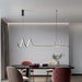 MIRODEMI Bussigny-près-Lausanne Nordic Pendant Lamp With A Long Strip For Dining Room