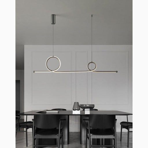 MIRODEMI Bussnang Modern Pendant Lamp With Ribbon Design For Dining Room