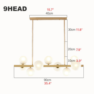 MIRODEMI® Ca' d'Andrea | Modern Pearls Chandelier for Kitchen