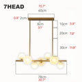 MIRODEMI® Ca' d'Andrea | Modern Gold Chandelier for Kitchen