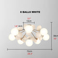MIRODEMI® Cabella Ligure | Creative Flower Branch LED Ceiling Lamp for Kitchen