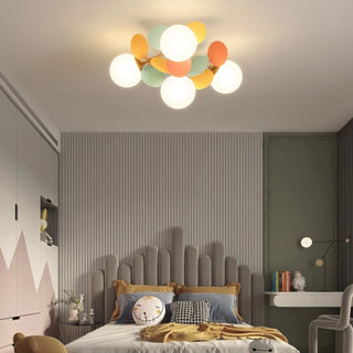 MIRODEMI® Cabella Ligure | Creative Flower Branch Ceiling Lamp for Bedroom