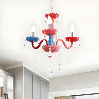 MIRODEMI® Cabras | Crystal Multi-color Chandelier for Living Room