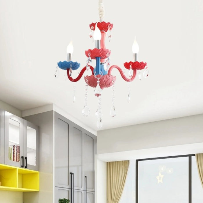 MIRODEMI® Cabras | Crystal Multi-color Chandelier for Living Room