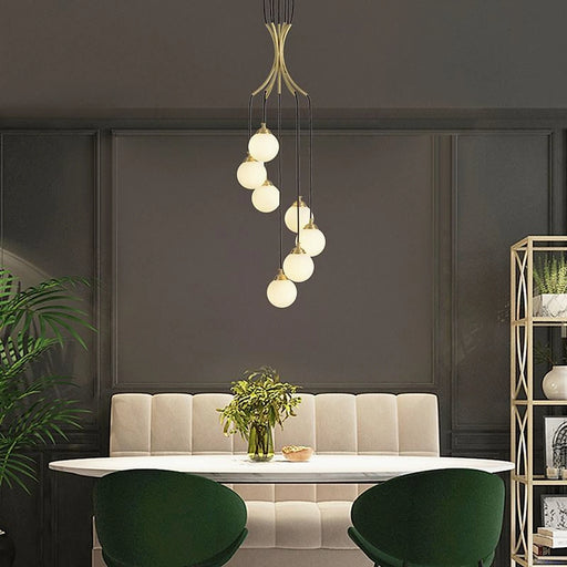 MIRODEMI Cabris | Designer Nordic Modern Long Glass Balls Pendant Chandelier