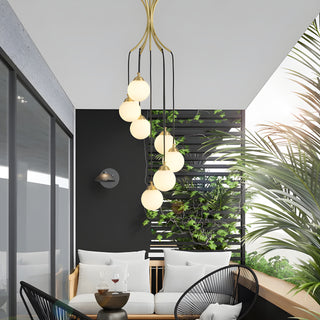 MIRODEMI Cabris | Designer Nordic Modern Long Glass Balls Lighting Fixture for Living Room