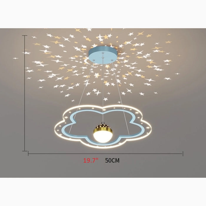 MIRODEMI® Caccamo | Cloud with Stars Shape Chandelier for Dining Room