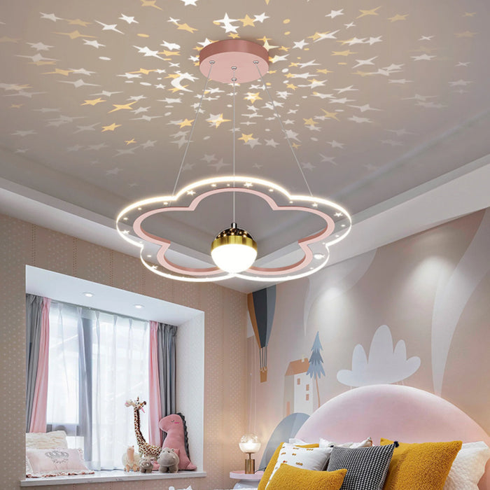 MIRODEMI® Caccamo | Cloud with Stars Shape Chandelier for Living Room