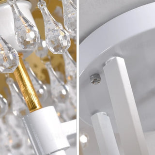 Luxury Gold Crystal Crown Chandelier for Children's Room