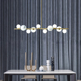 MIRODEMI® Cadegliano-Viconago | Horizontal Linear Chandelier for Hotel