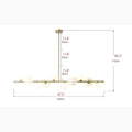 MIRODEMI® Cadegliano-Viconago | Horizontal Linear Lamp for Dining Room