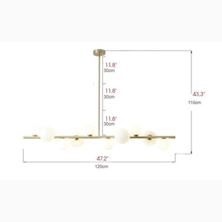 MIRODEMI® Cadegliano-Viconago | Horizontal Linear Lamp for Dining Room