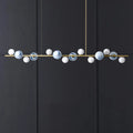 MIRODEMI® Cadegliano-Viconago | Horizontal Chandelier for Dining Room