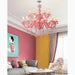 MIRODEMI Caderzone Nordic LED Pink Crystal Luxury Pendant Chandelier For Living Room