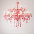 MIRODEMI Caderzone Nordic LED Pink Crystal Luxury Pendant Chandelier For Decoration