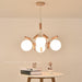 MIRODEMI® Cadoneghe | Nordic-Styled Wood Chandelier with Glass-Ball Lights For Hall