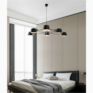 MIRODEMI® Cadorago | Black Ultramodern Design Pivot Pendant Chandelier For Kitchen