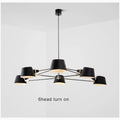 MIRODEMI® Cadorago | Black Ultramodern Design Pivot Pendant Chandelier For Kitchen