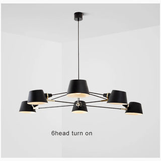 MIRODEMI® Cadorago | Black Ultramodern Design Pivot Pendant Chandelier For Kitchen