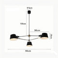 MIRODEMI® Cadorago | Black Ultramodern Design Pivot Pendant Chandelier For Kitchen