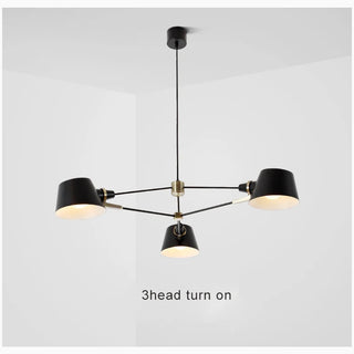 MIRODEMI® Cadorago | Black Ultramodern Design Pivot Pendant Chandelier For Kitchen