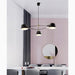 MIRODEMI® Cadorago | Black Ultramodern Design Pivot Pendant Chandelier For Dining Room