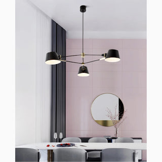 MIRODEMI® Cadorago | Black Ultramodern Design Pivot Pendant Chandelier For Kitchen