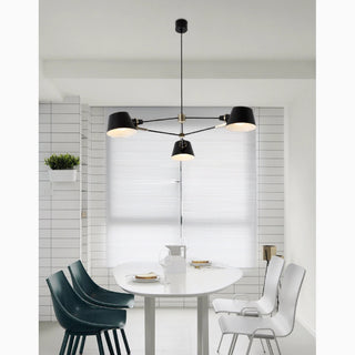 MIRODEMI® Cadorago | Black Ultramodern Design Pivot Pendant Chandelier For Kitchen