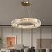 MIRODEMI® Cadrezzate | Round Luxury Crystal Hanging LED Chandelier For Living Room