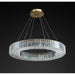 MIRODEMI® Cadrezzate | Round Luxury Crystal Hanging LED Chandelier For Living Room