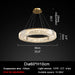 MIRODEMI® Cadrezzate | Round Luxury Crystal Hanging LED Chandelier Dia60