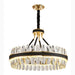 MIRODEMI® Caerano di San Marco | Postmodern Round Crystal Leather LED Chandelier Real Photo