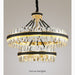 MIRODEMI® Caerano di San Marco | Postmodern Round Crystal Leather LED Chandelier Double