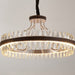 MIRODEMI® Caerano di San Marco | Postmodern Round Crystal Leather LED Chandelier For Hall