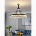 MIRODEMI® Caerano di San Marco | Postmodern Round Crystal Leather LED Chandelier  For Bedroom