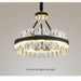 MIRODEMI® Caerano di San Marco | Postmodern Round Crystal Leather LED Chandelier  For Bedroom