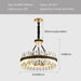 MIRODEMI® Caerano di San Marco | Postmodern Round Crystal Leather LED Chandelier  For Bedroom