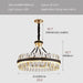 MIRODEMI® Caerano di San Marco | Postmodern Round Crystal Leather LED Chandelier Dia60