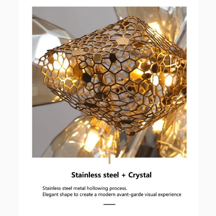 MIRODEMI® Cafasse | Postmodern Creative Luxury K9 Crystal Chandelier Details
