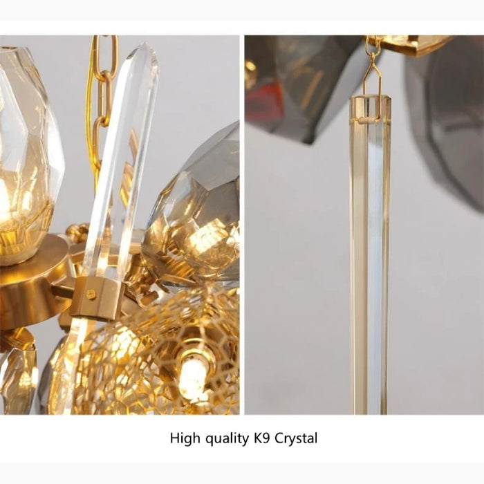 MIRODEMI® Cafasse | Postmodern Creative Luxury K9 Crystal Chandelier Stainless Steel