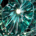 MIRODEMI® Cagliari | Unique Green Glass Leaves Shaped Pendant Chandelier Lamp