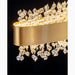 MIRODEMI® Caglio | Luxury Wave-Shaped Rectangle Crystal Chandelier Lampshade Details