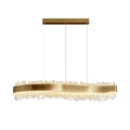 MIRODEMI® Cagno | Modern Stainless Steel and Crystal Chandelier for Dining Spaces