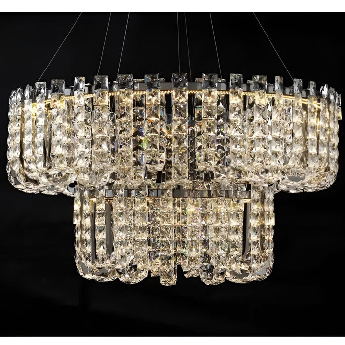 Cagnano Amiterno | Posh Large LED Crystal Pendant Chandelier