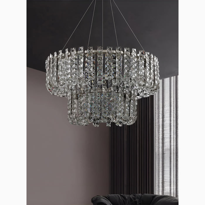 Cagnano Amiterno | Posh Large LED Crystal Pendant Chandelier