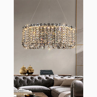 MIRODEMI® Cagnano Amiterno | Stylish Crystal Chandelier with LED for Grand Hallways