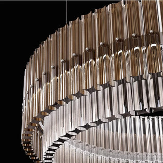 MIRODEMI® Cagnano Varano | Elegant Large Luxury Gold Crystal Chandelier Details