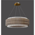 MIRODEMI® Cagnano Varano | Elegant Large Luxury Gold Crystal Chandelier Lights Off