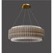 MIRODEMI® Cagnano Varano | Elegant Large Luxury Gold Crystal Chandelier Lights Off